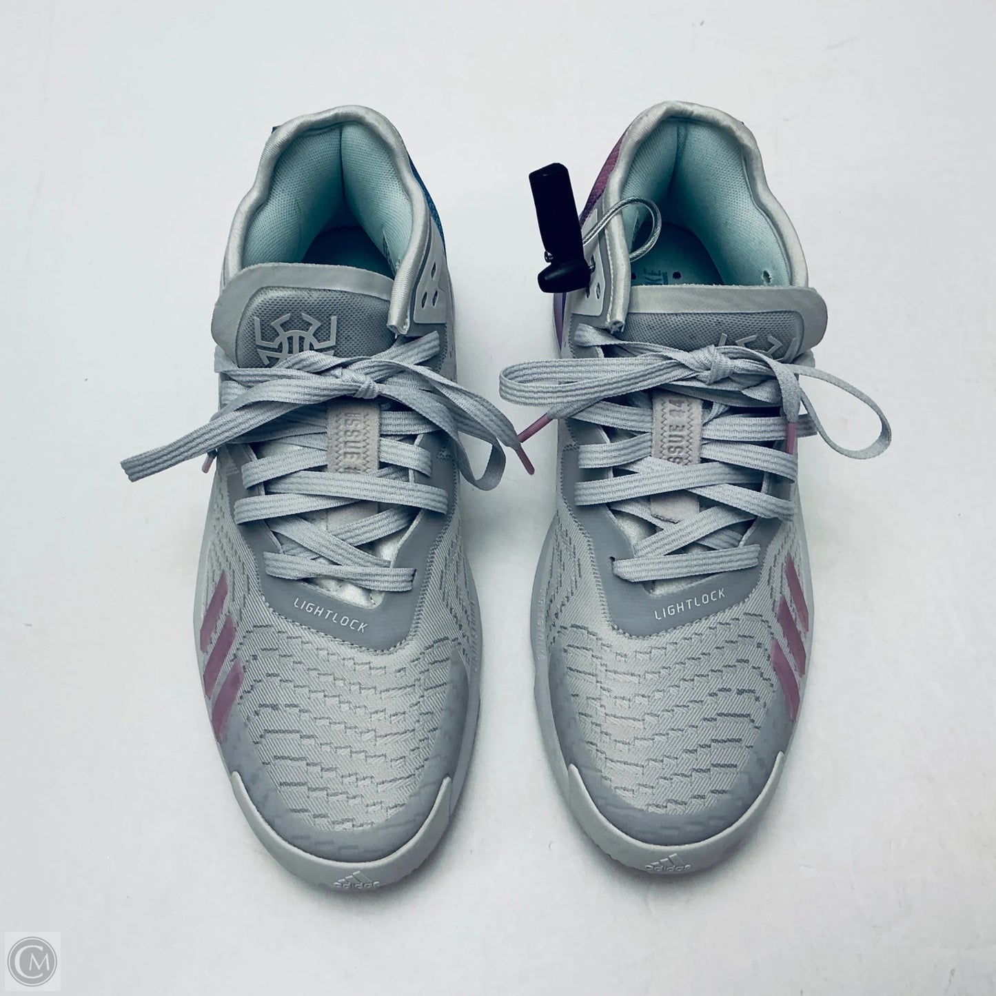 Shoes Athletic By Adidas In Grey & Purple, Size: 9