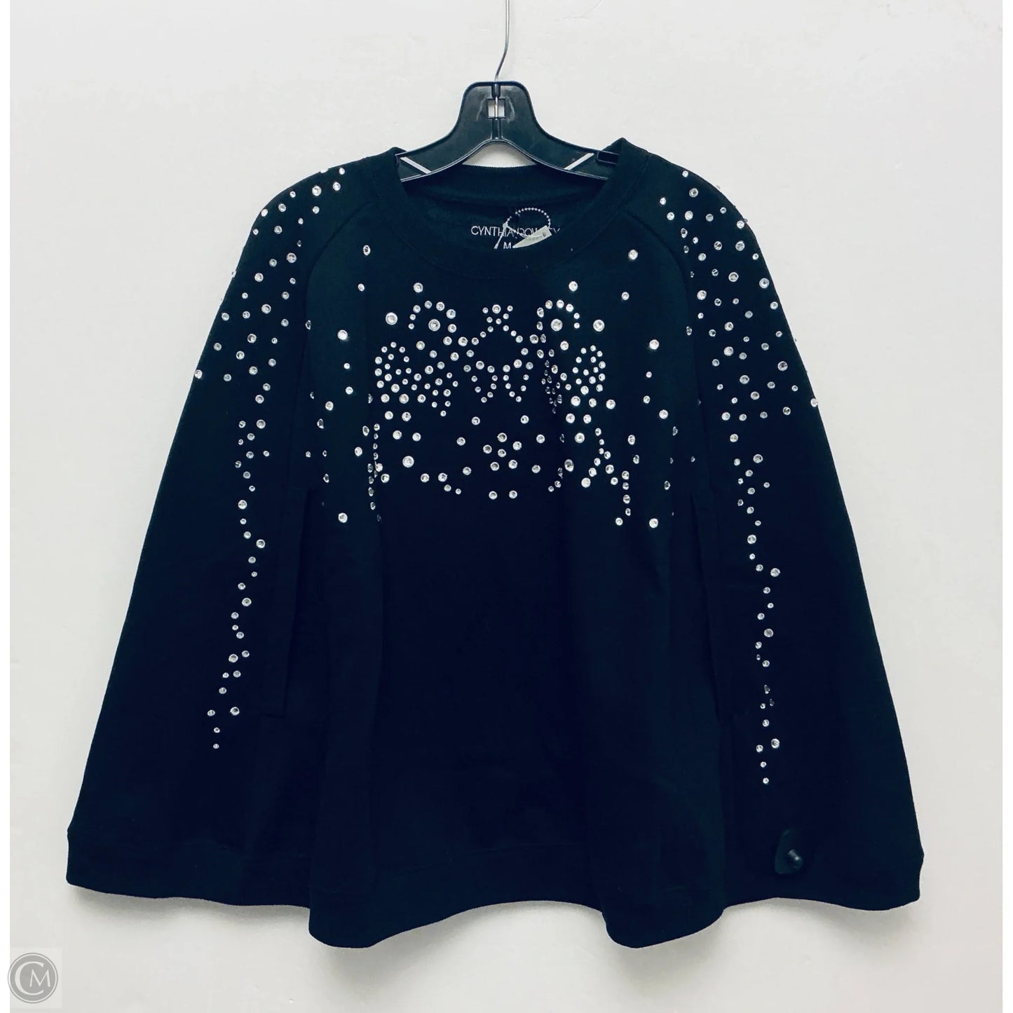 Sweatshirt Crewneck By Cynthia Rowley In Black, Size: M