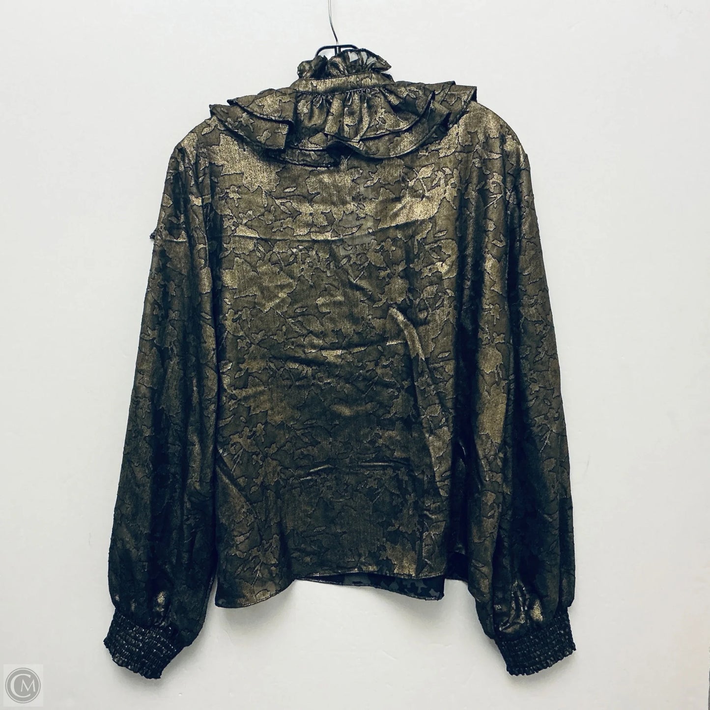 Top Long Sleeve By A Loves A In Gold, Size: Xl