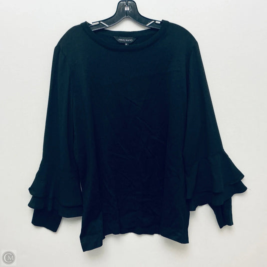 Top Long Sleeve By Ming Wang In Black, Size: Xl