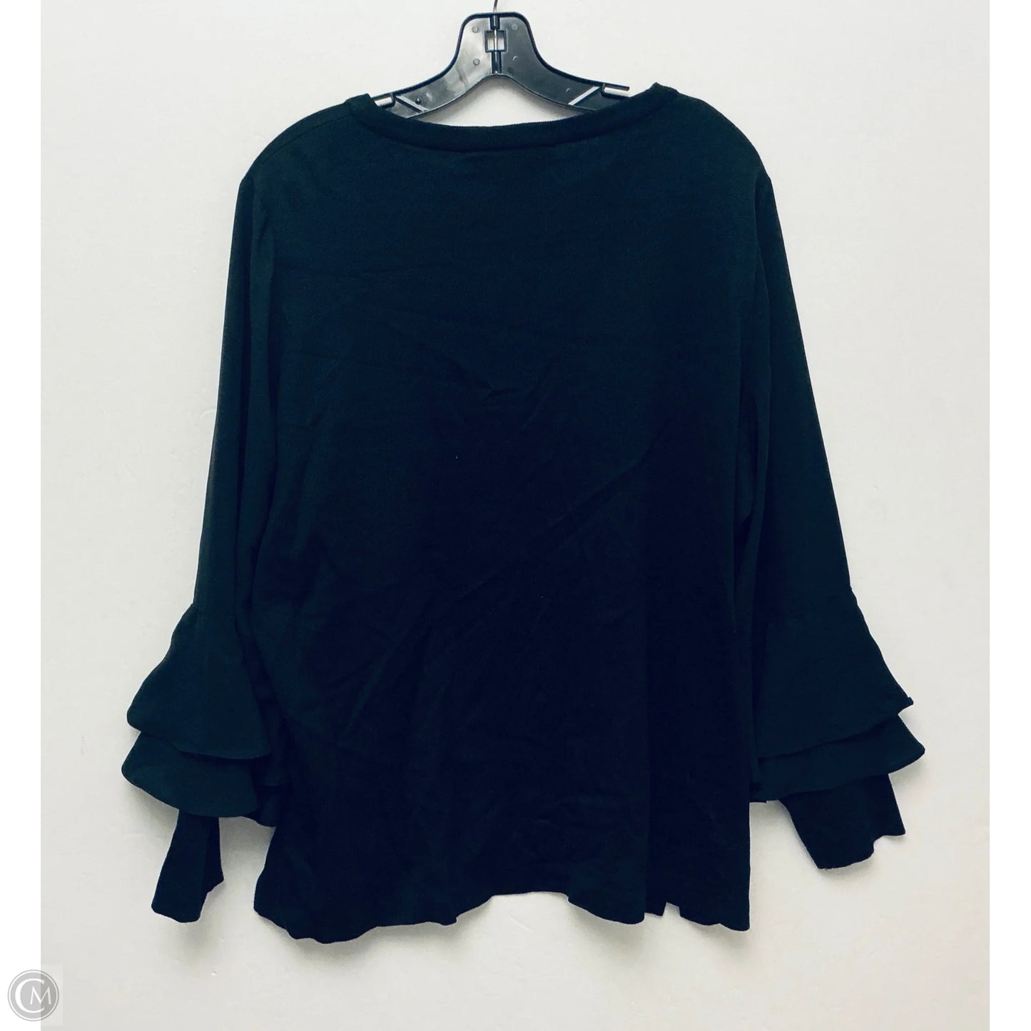 Top Long Sleeve By Ming Wang In Black, Size: Xl