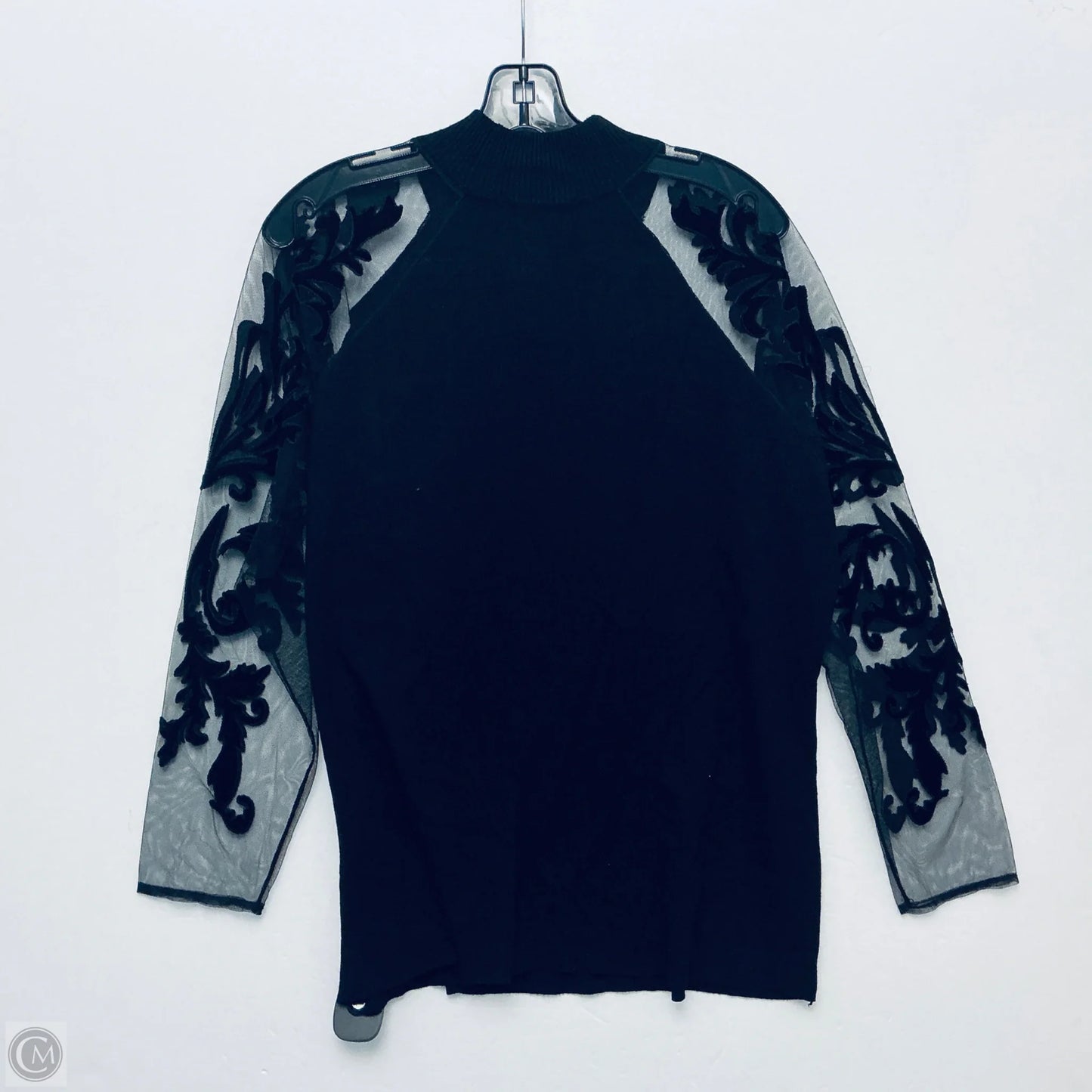 Top Long Sleeve By Inc In Black, Size: Xxl