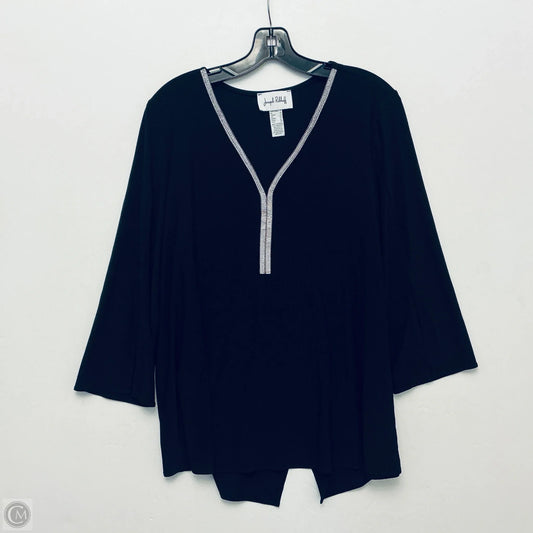 Top Long Sleeve By Joseph Ribkoff In Black, Size: Xl