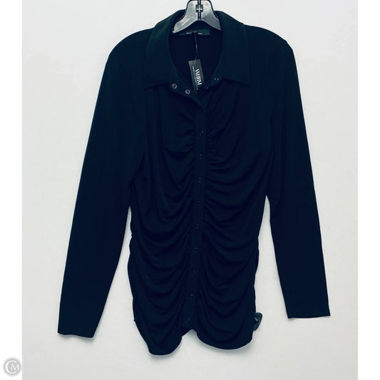 Top Long Sleeve By White House Black Market In Black, Size: Xl