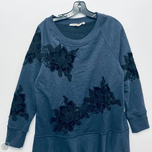 Sweatshirt Crewneck By Soft Surroundings In Navy, Size: Xl