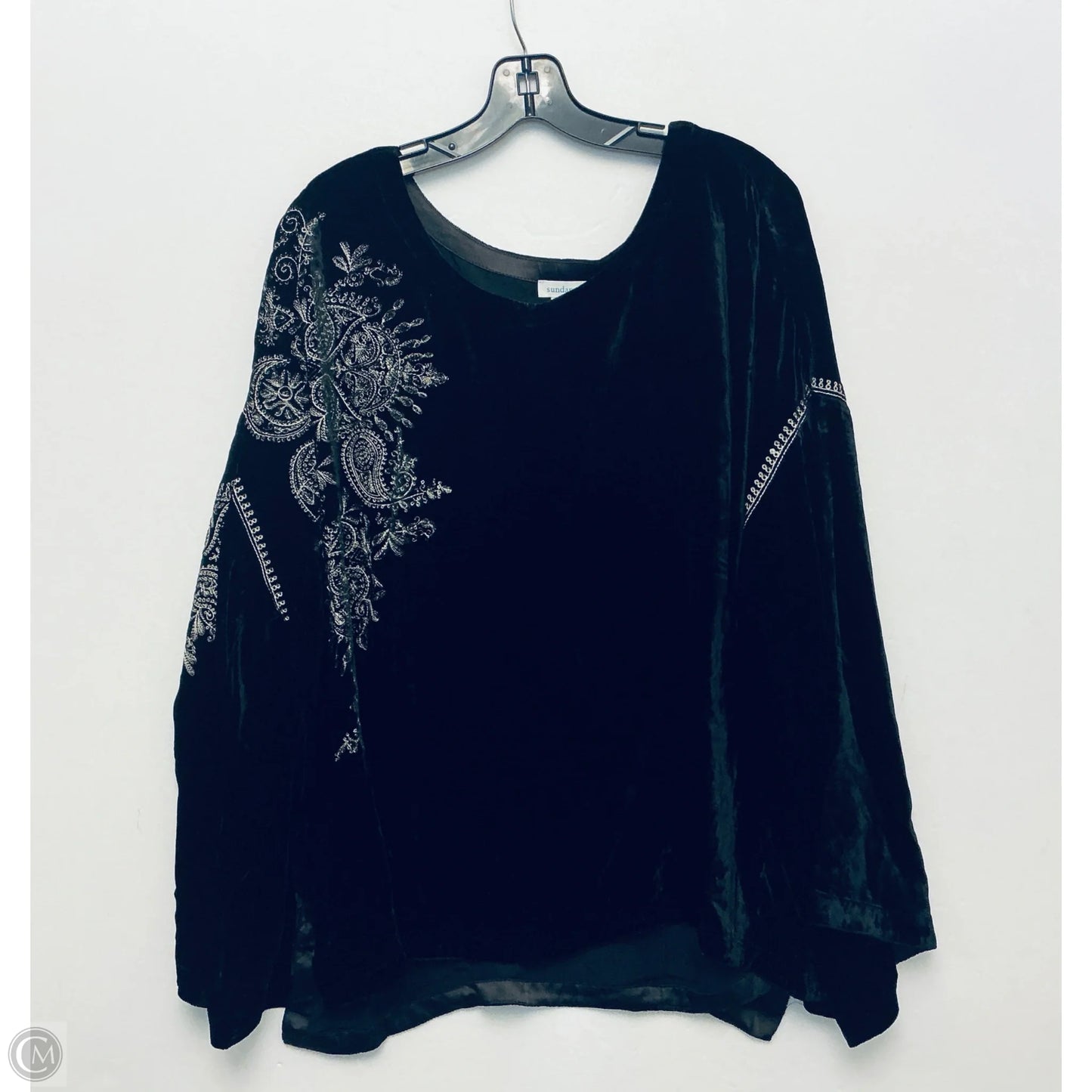 Top Long Sleeve By Sundance In Black, Size: Xxl