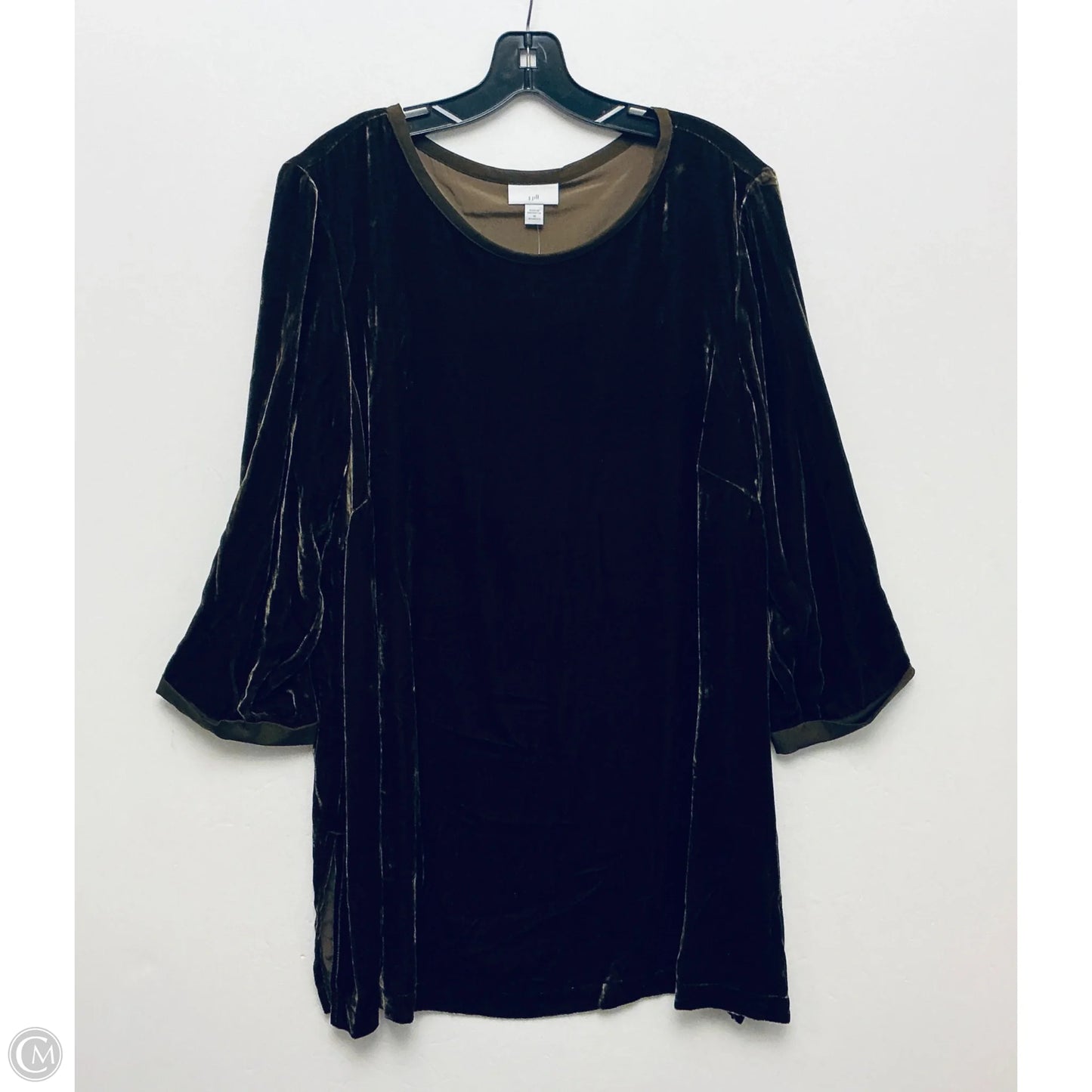 Top Long Sleeve By J. Jill In Gold, Size: 1x