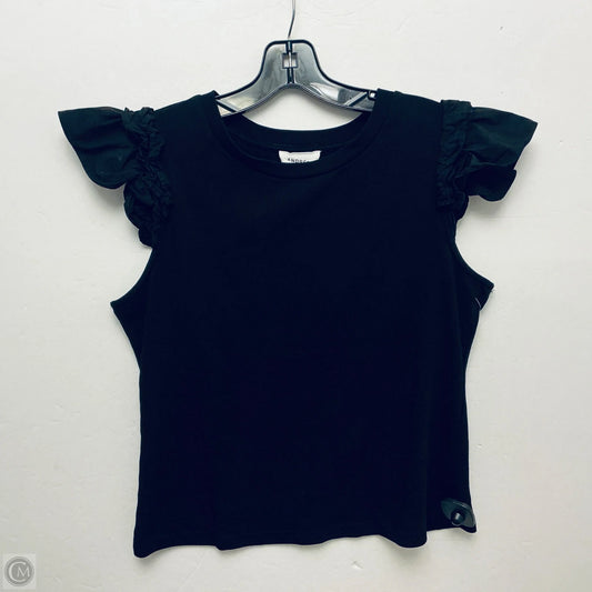 Top Short Sleeve By Andree By Unit In Black, Size: S