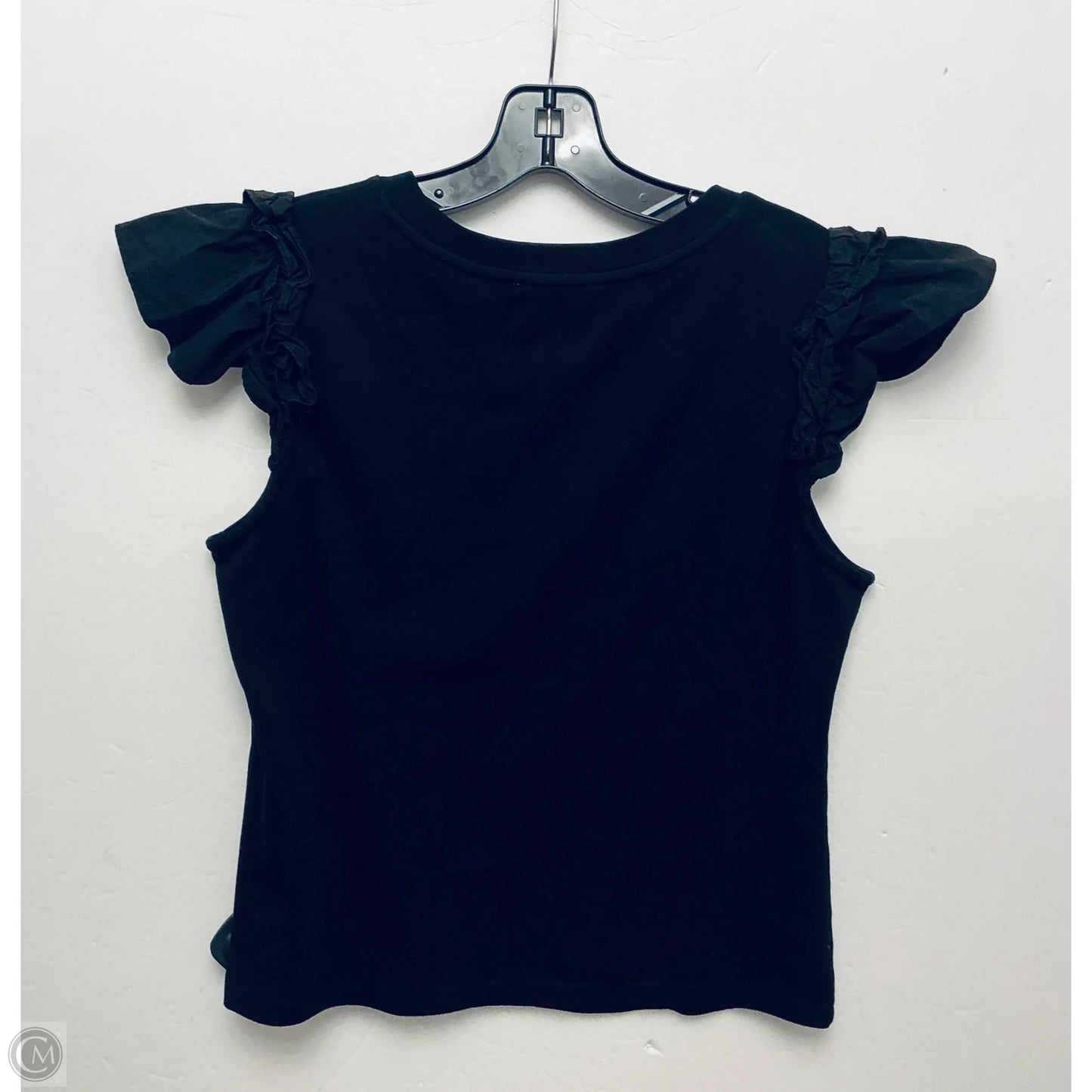 Top Short Sleeve By Andree By Unit In Black, Size: S