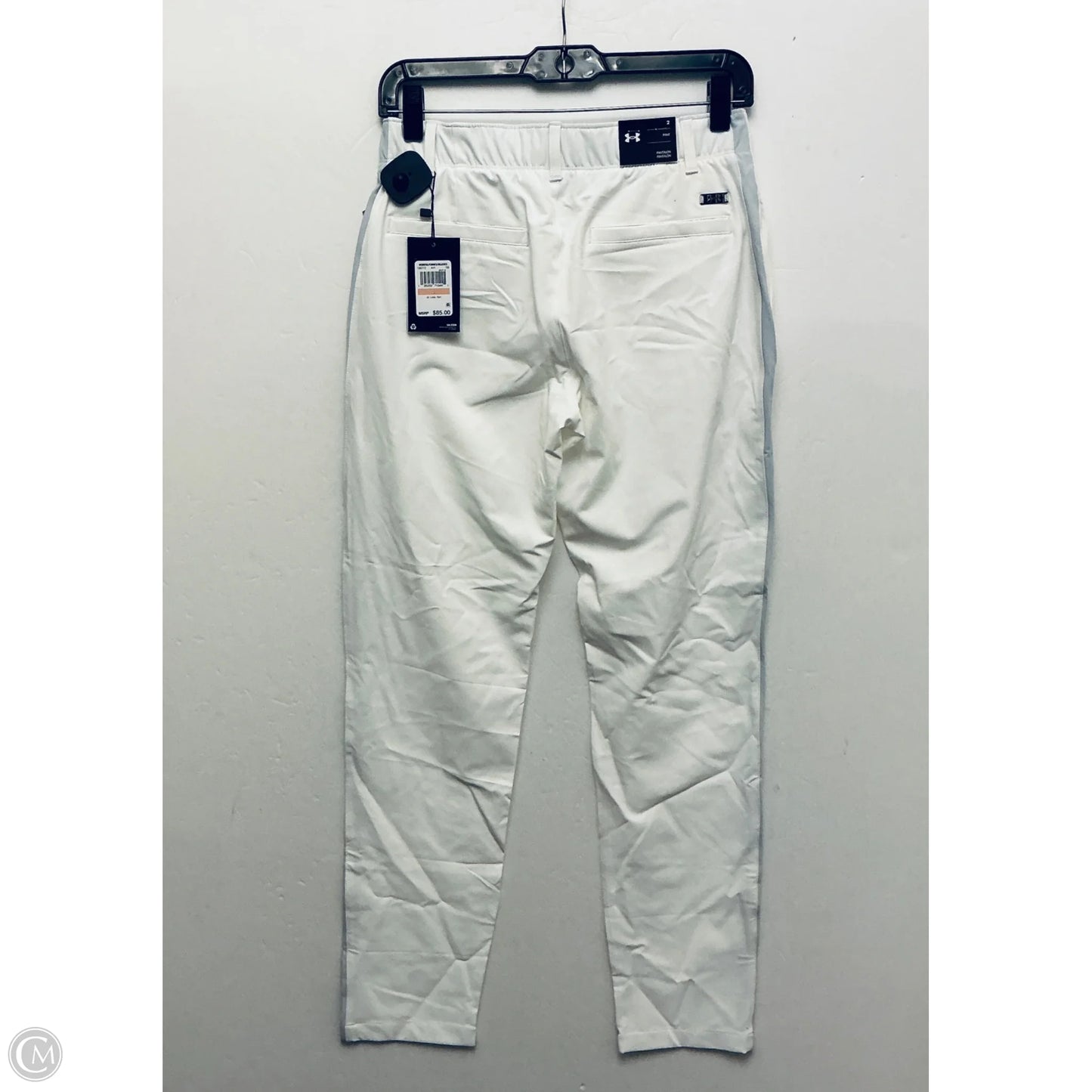 Athletic Pants By Under Armour In White, Size: 2