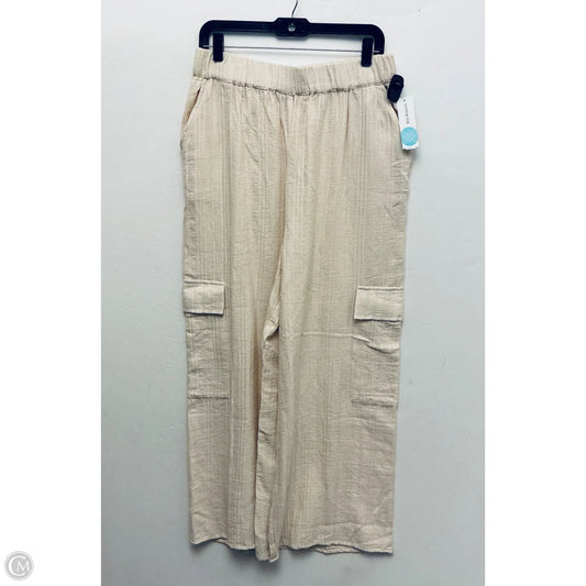 Pants Wide Leg By Clothes Mentor In Cream, Size: Xl
