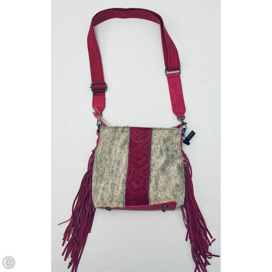 Handbag Leather By Clothes Mentor, Size: Medium