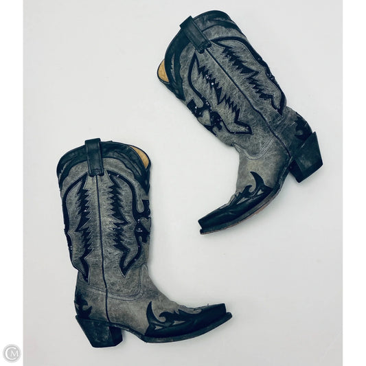 Boots Western By Corral In Black & Grey, Size: 7.5