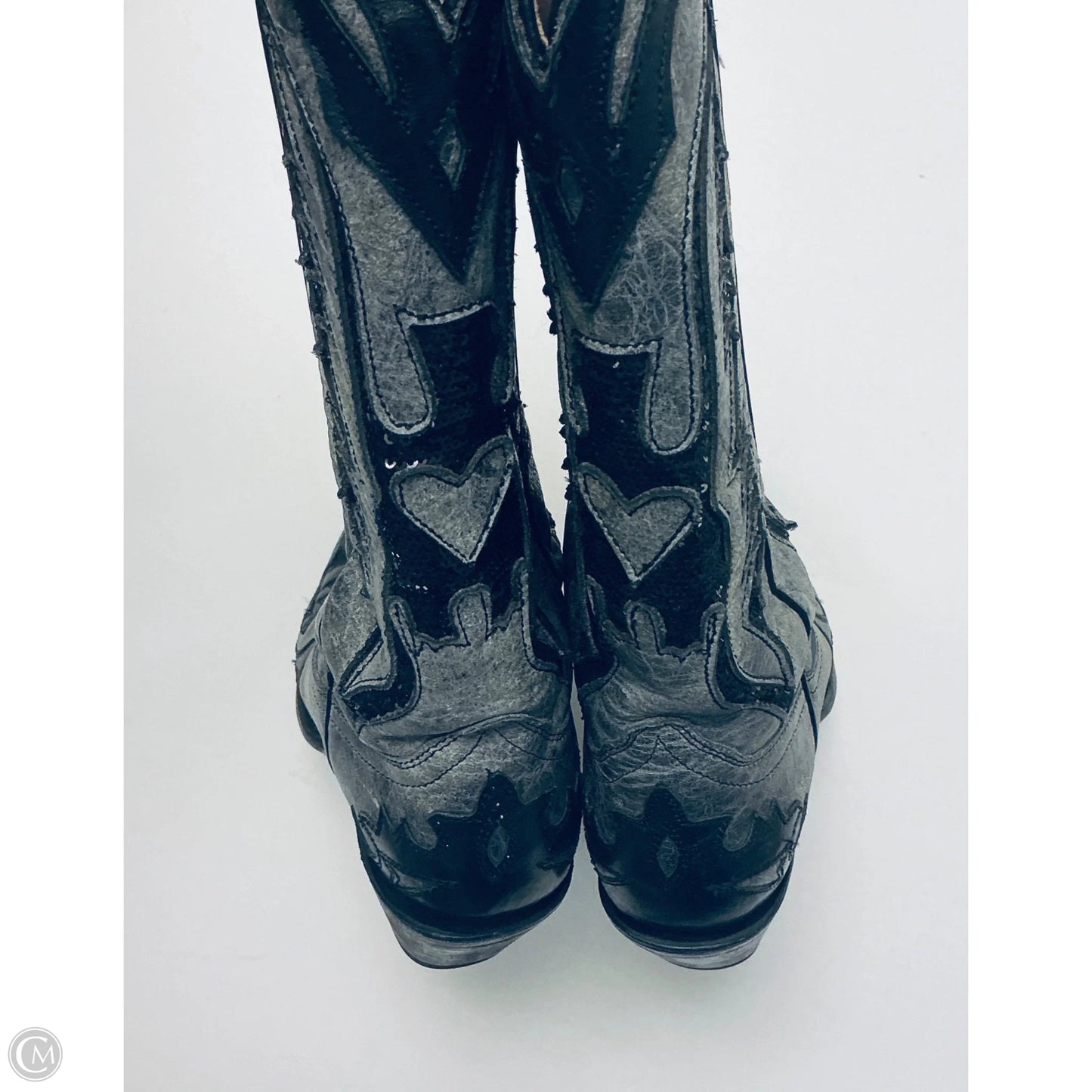 Boots Western By Corral In Black & Grey, Size: 7.5