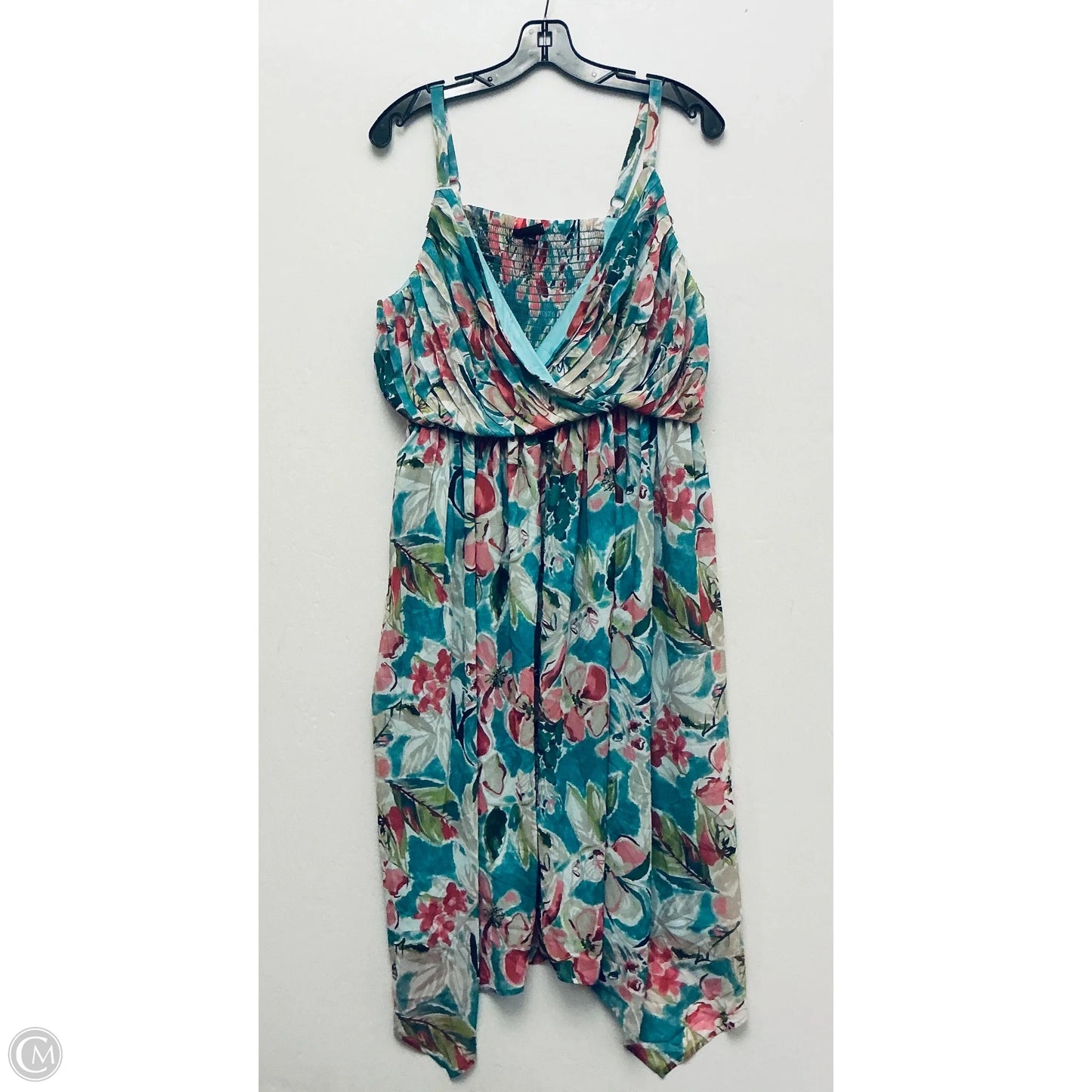 Dress Casual Midi By Torrid In Floral Print, Size: L