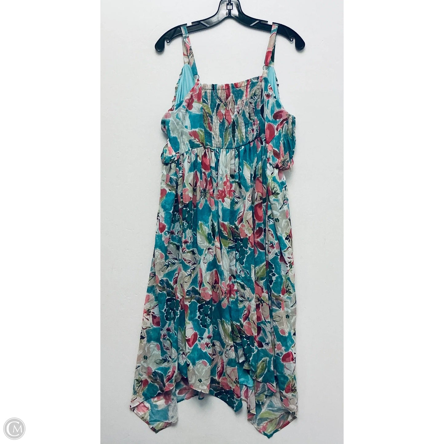 Dress Casual Midi By Torrid In Floral Print, Size: L