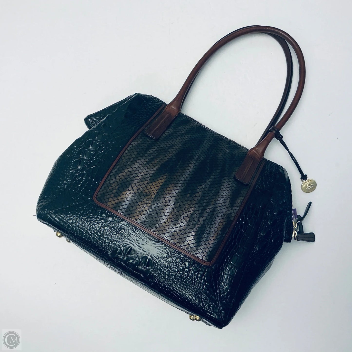 Handbag Designer By Brahmin, Size: Large