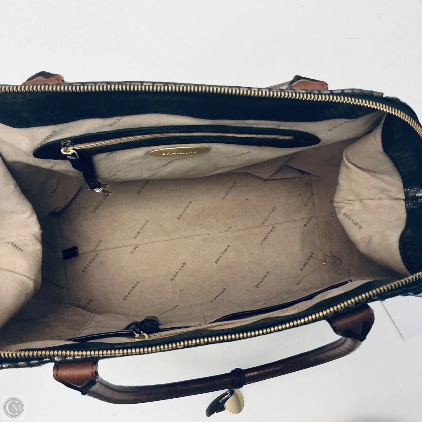 Handbag Designer By Brahmin, Size: Large