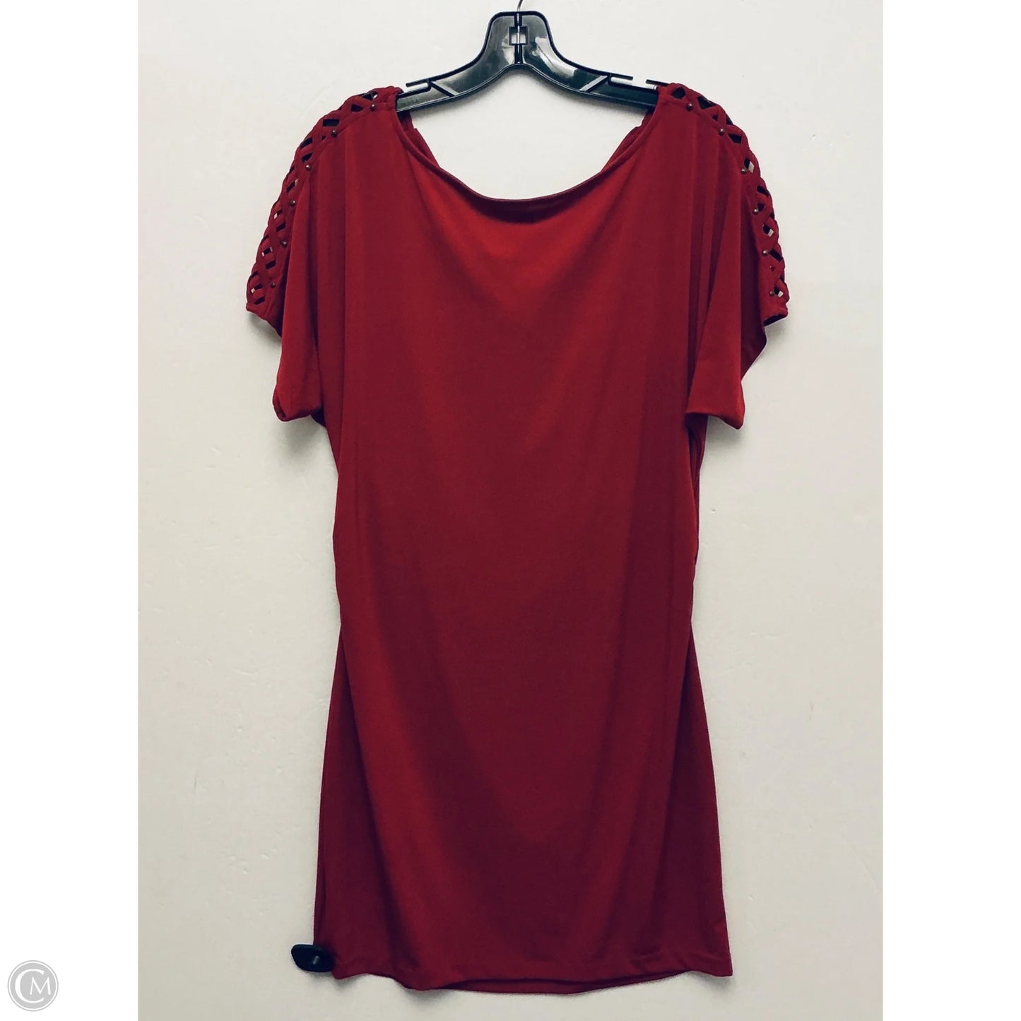 Dress Casual Midi By Banana Republic In Red, Size: L