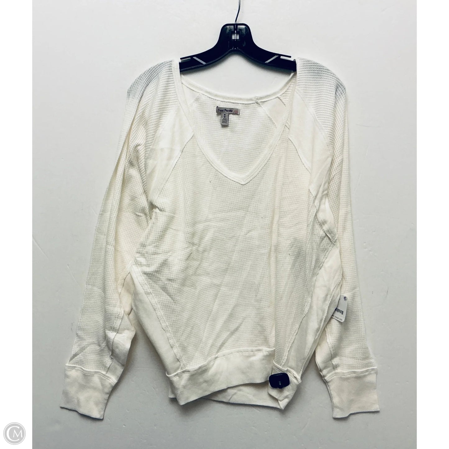 Top Long Sleeve By Free People In White, Size: M
