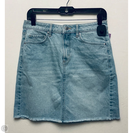 Skirt Mini & Short By Loft In Blue Denim, Size: 0