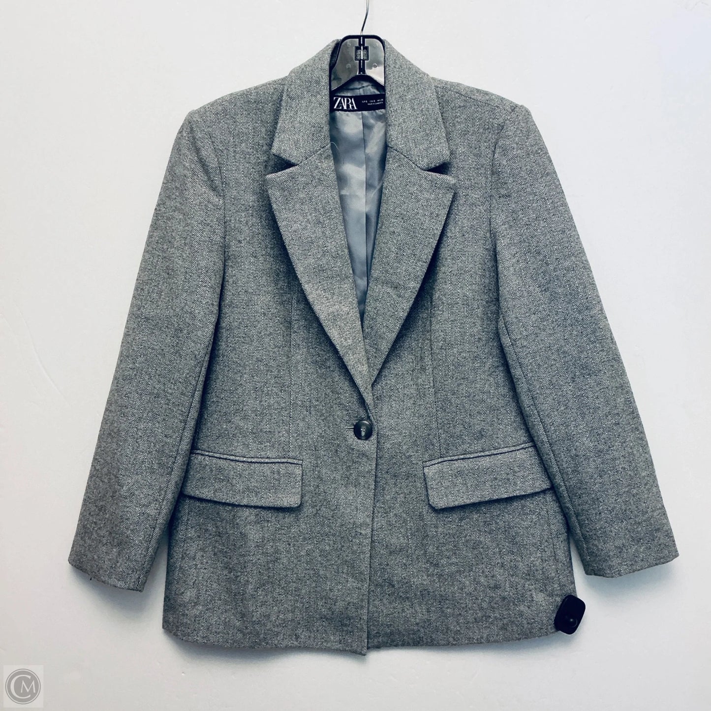 Blazer By Zara In Grey, Size: S