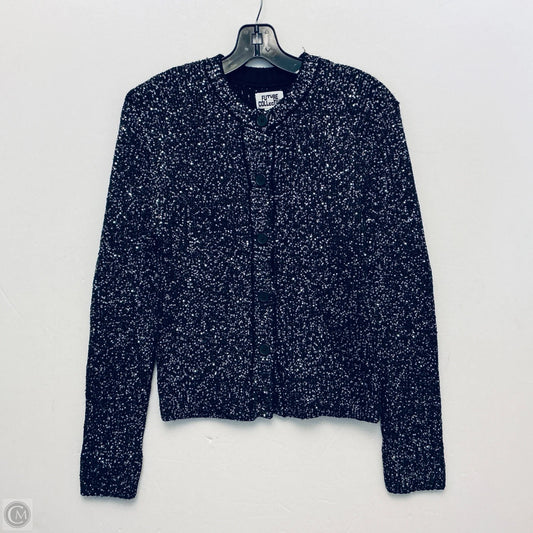 Sweater Cardigan By Future Collective In Silver, Size: Xs