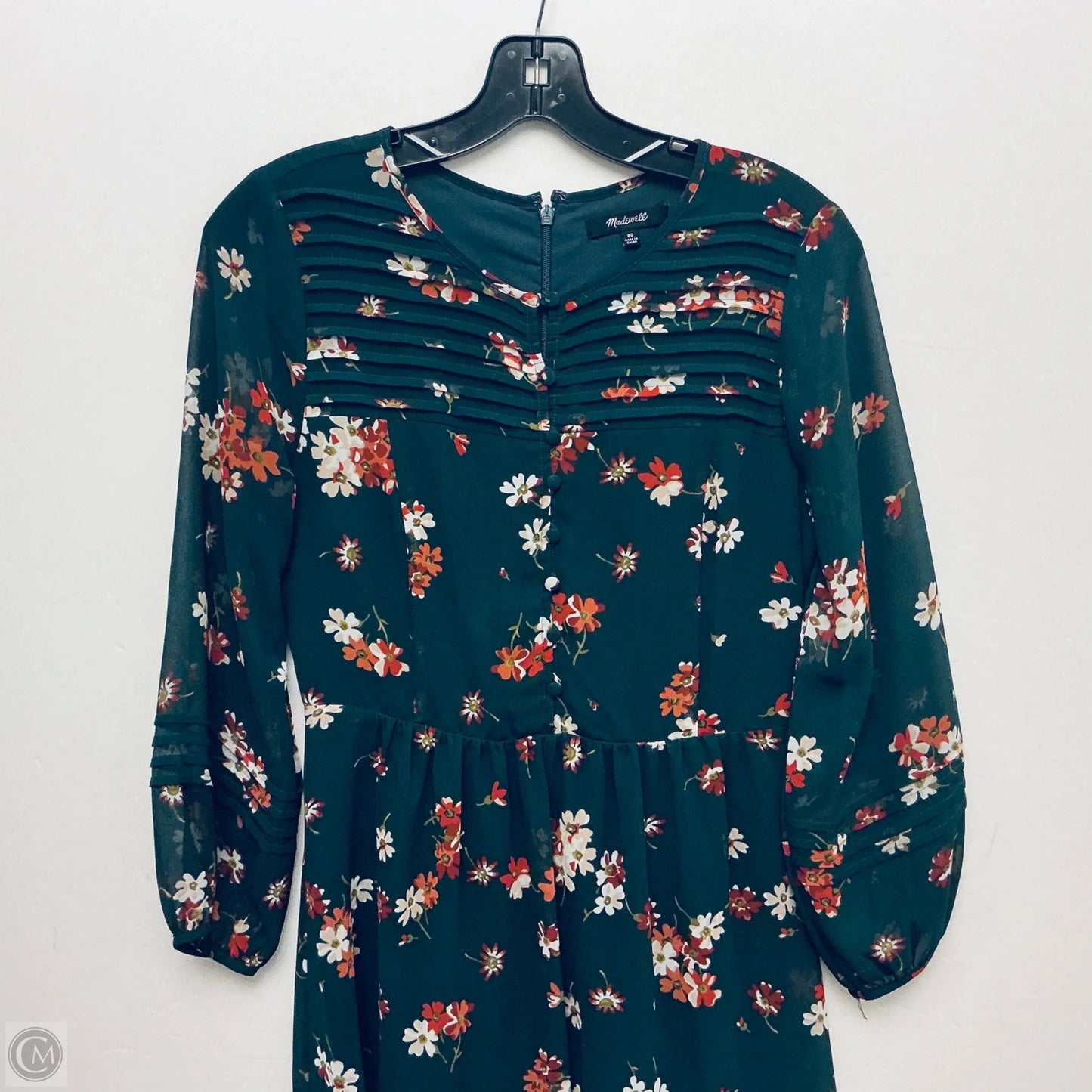 Dress Casual Midi By Madewell In Green, Size: Xs