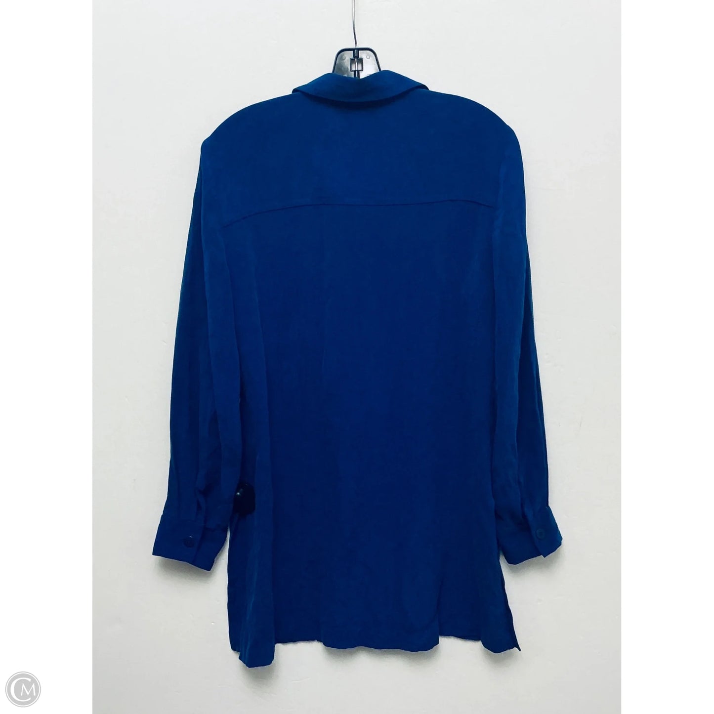 Top Long Sleeve By Josephine Chaus In Blue, Size: L
