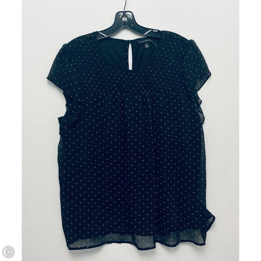 Top Short Sleeve By Tamara H In Black, Size: Xl