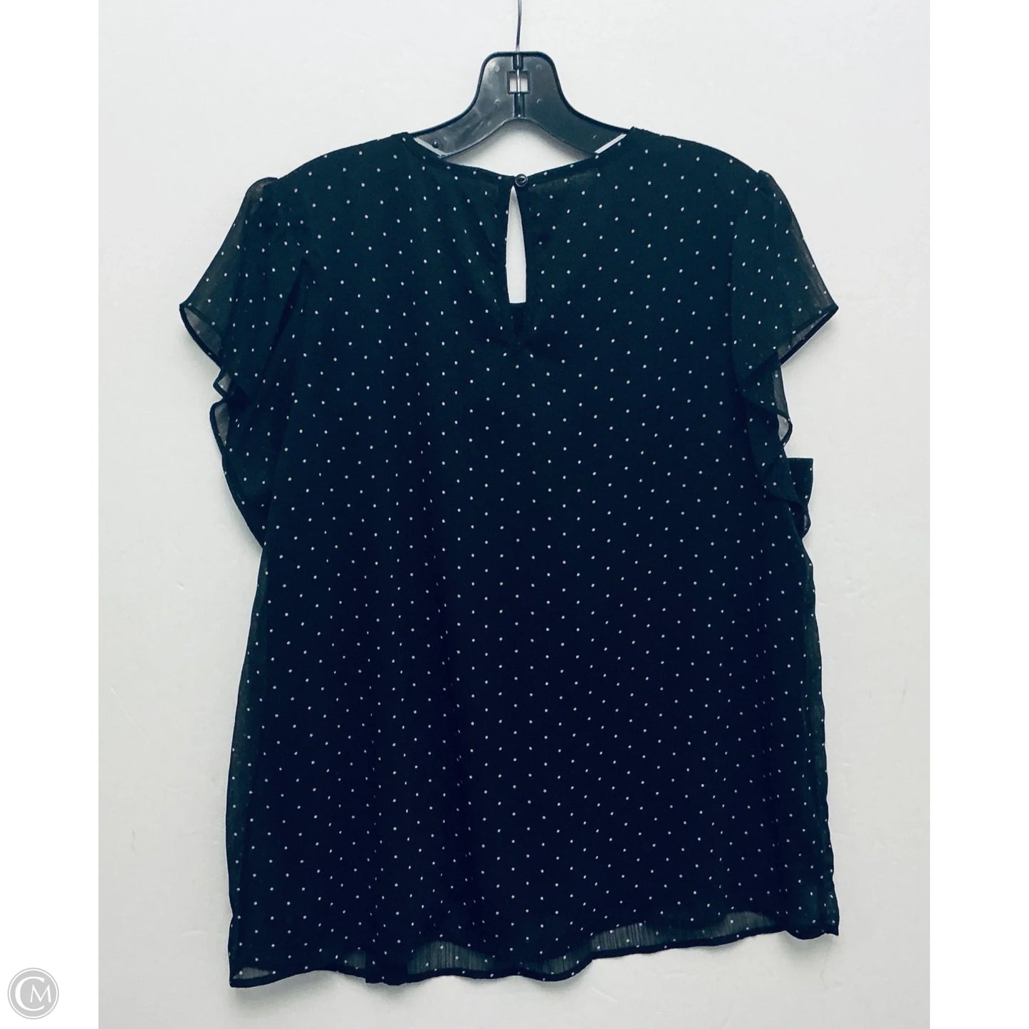 Top Short Sleeve By Tamara H In Black, Size: Xl