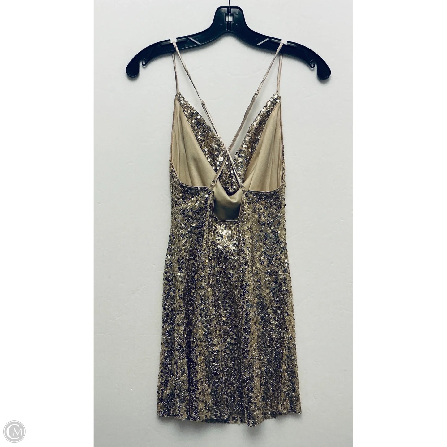 Dress Party Short By Lulus In Gold, Size: Xs
