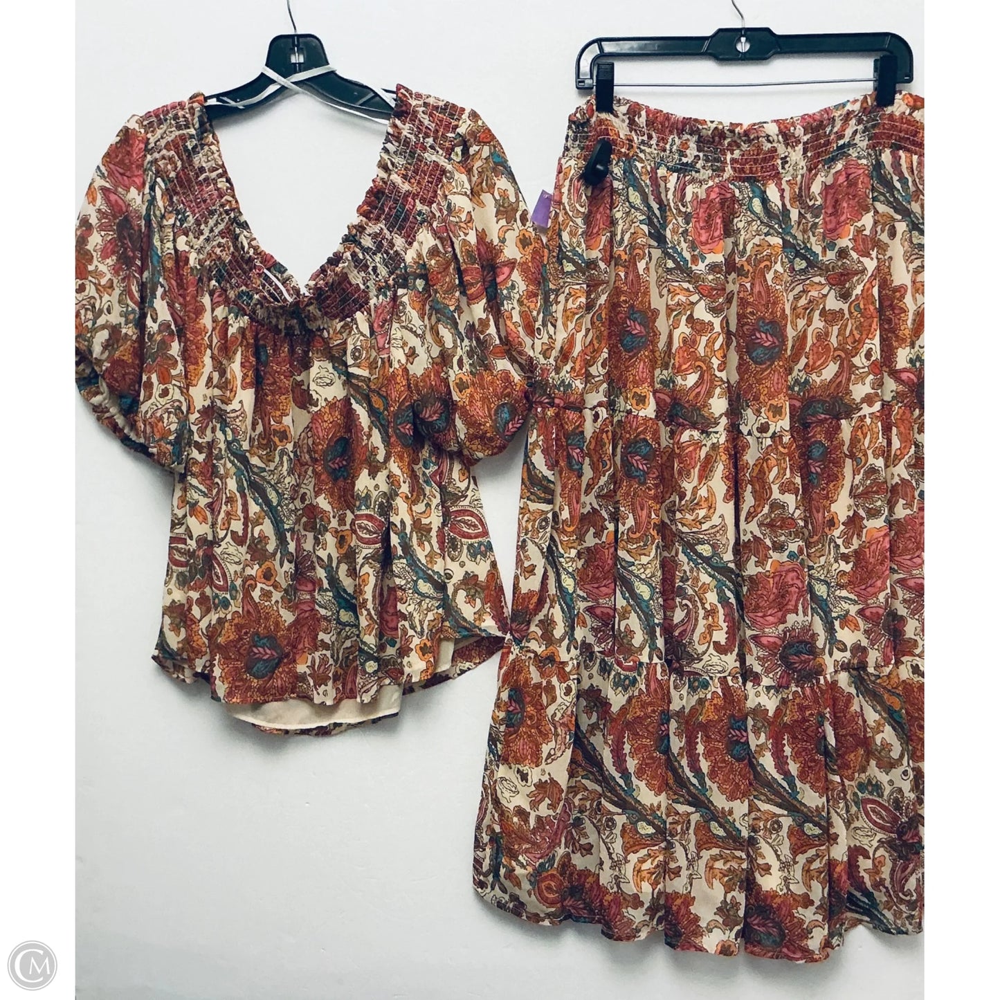 Skirt Set 2pc By Jessica Simpson In Multi-colored, Size: 3x