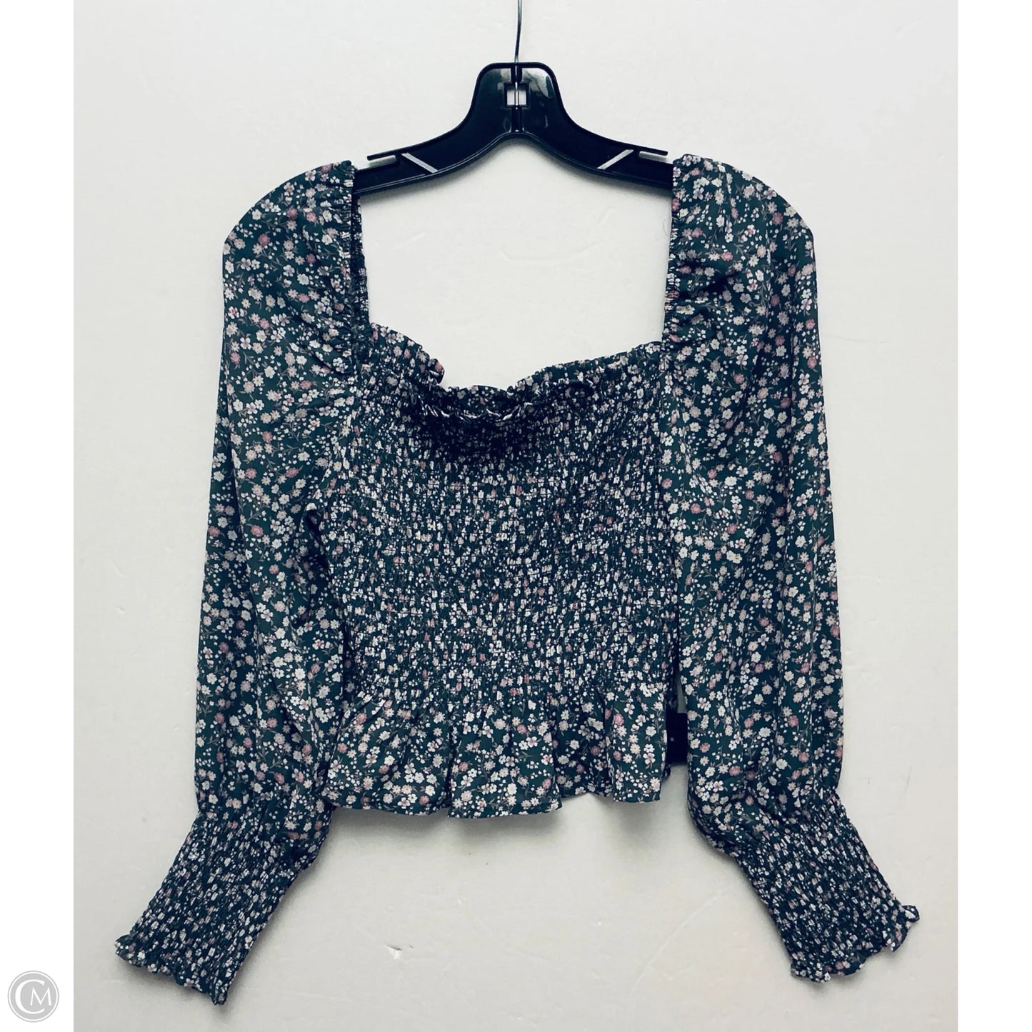 Top Long Sleeve By Shinestar In Grey & Purple, Size: M