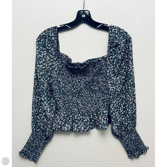 Top Long Sleeve By Shinestar In Grey & Purple, Size: M