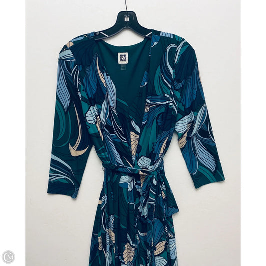 Dress Casual Maxi By Anne Klein In Blue & Green, Size: L