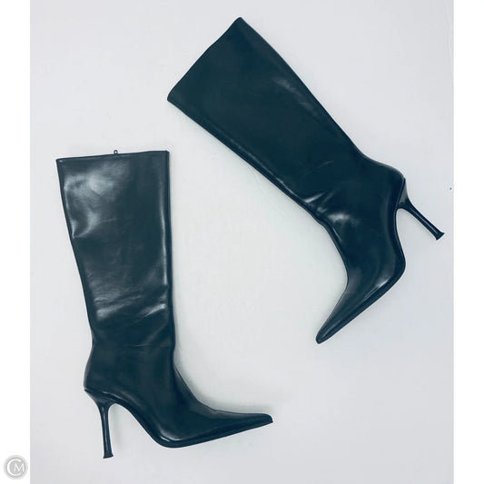 Boots Knee Heels By Jeffrey Campbell In Black, Size: 8