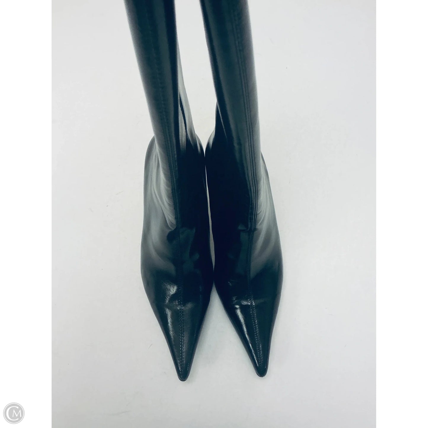 Boots Knee Heels By Jeffrey Campbell In Black, Size: 8