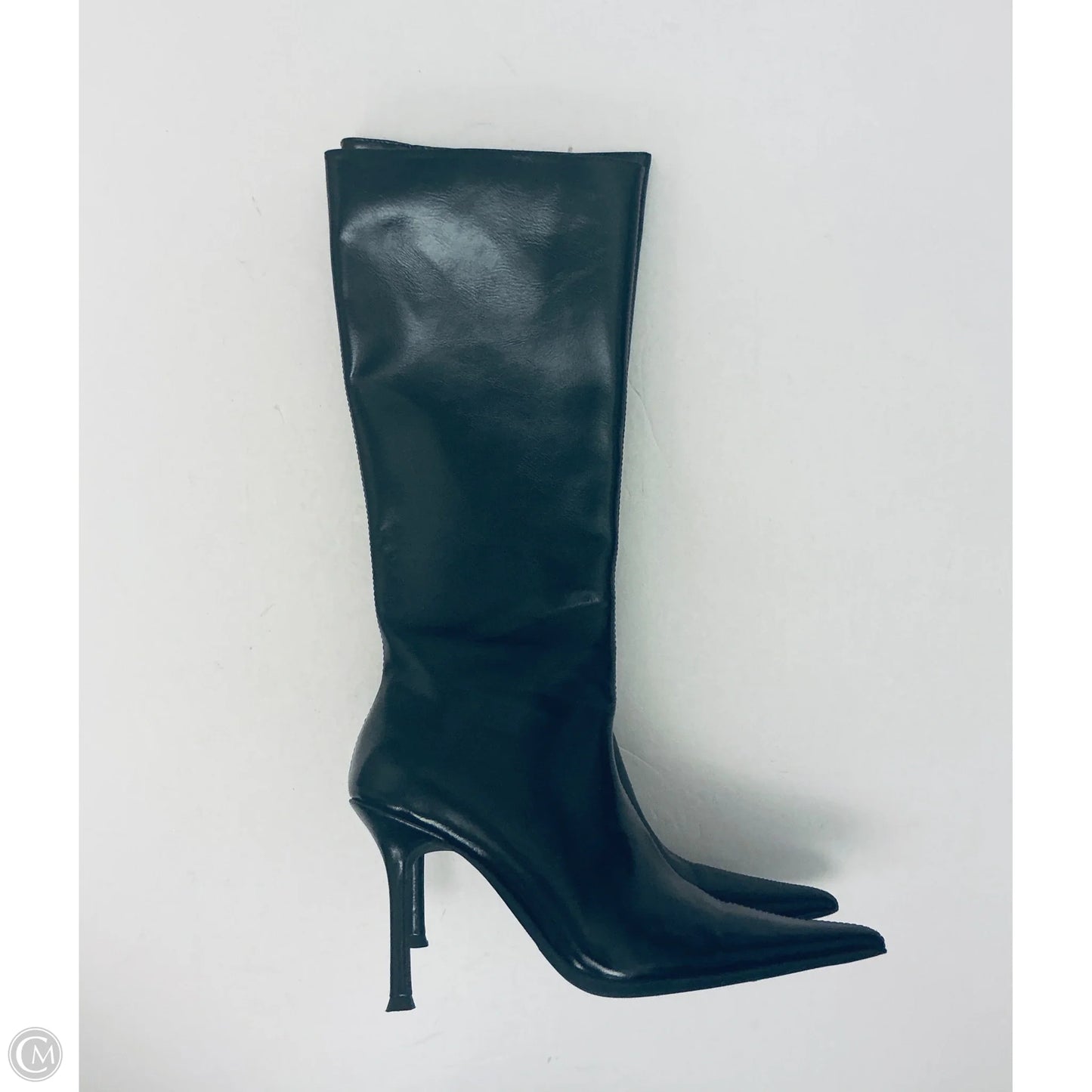 Boots Knee Heels By Jeffrey Campbell In Black, Size: 8