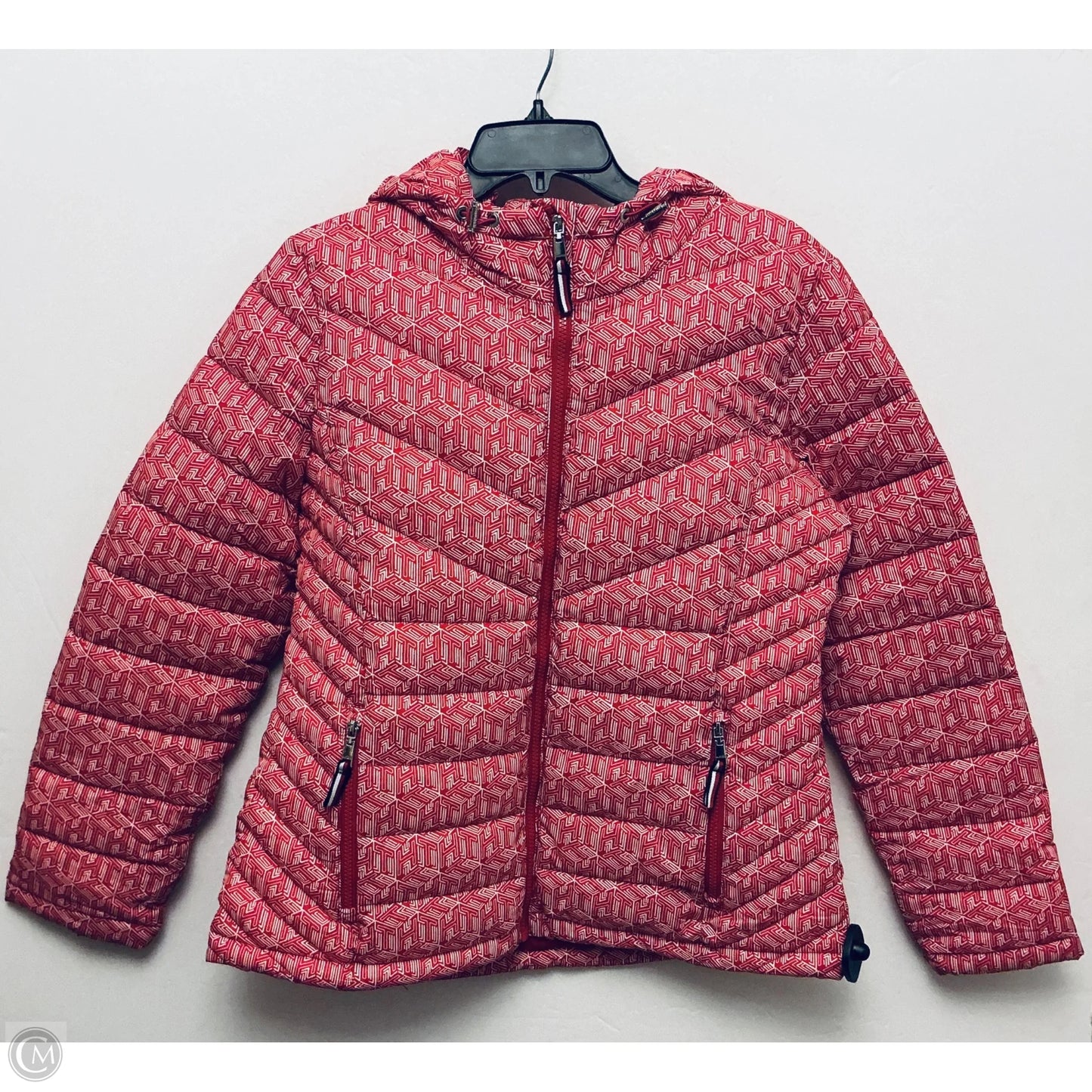 Coat Puffer & Quilted By Tommy Hilfiger In Red, Size: M