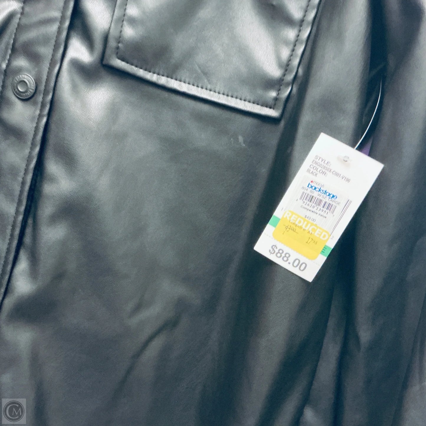 Jacket Shirt By Kensie In Black, Size: L