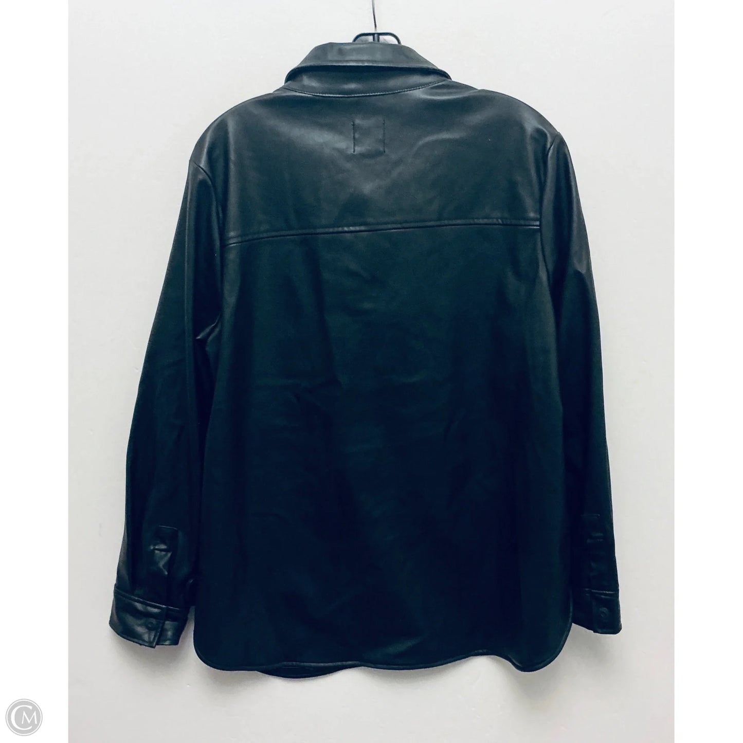 Jacket Shirt By Kensie In Black, Size: L