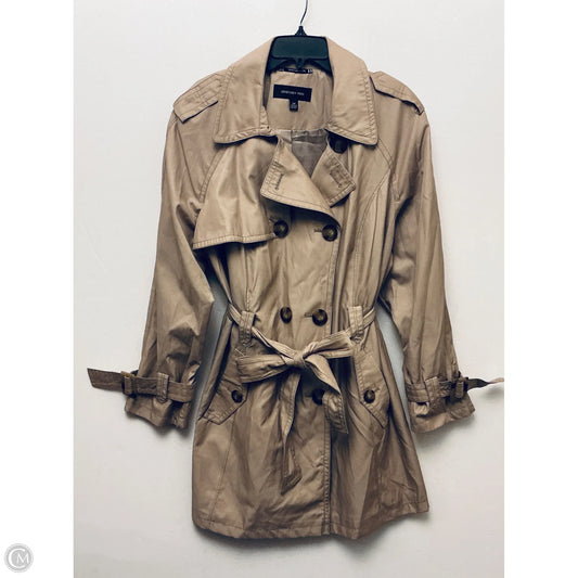 Coat Trench Coat By Jones New York In Tan, Size: 2x