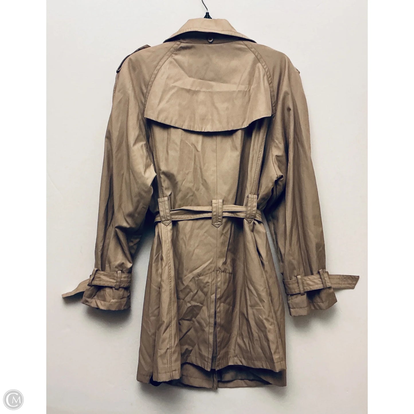 Coat Trench Coat By Jones New York In Tan, Size: 2x