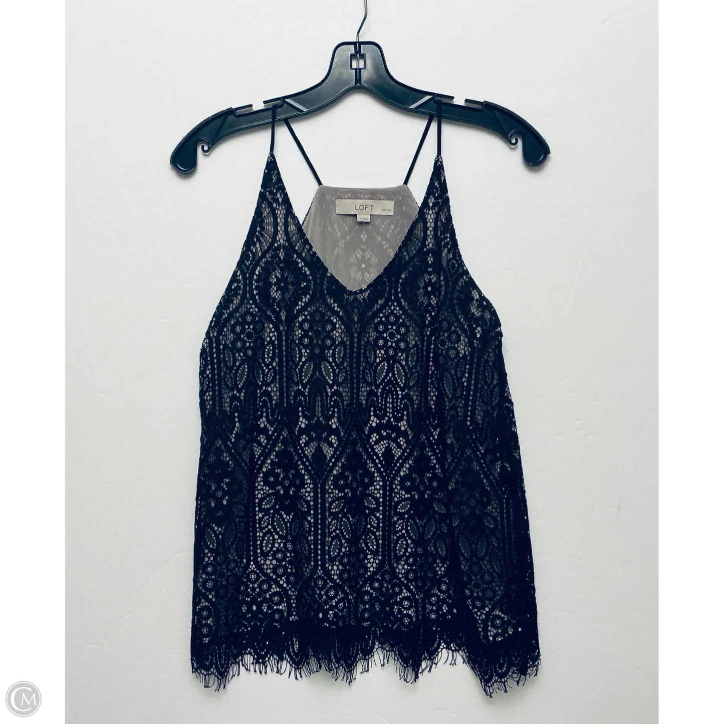 Top Sleeveless By Loft In Black, Size: Sp