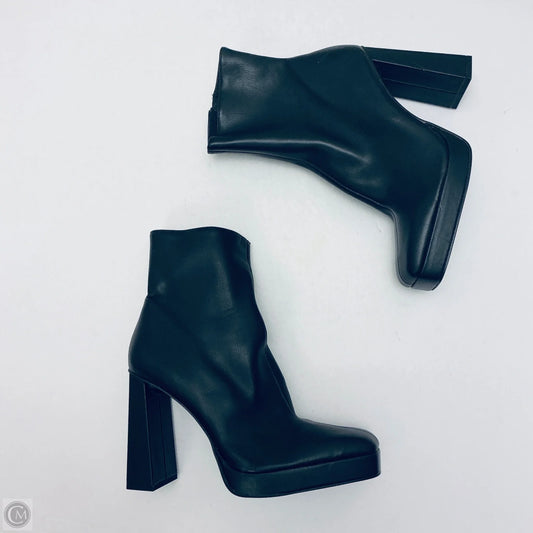 Boots Ankle Heels By Steve Madden In Black, Size: 10