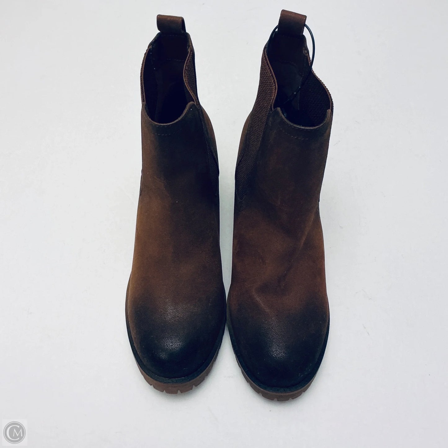 Boots Ankle Heels By Mia In Brown, Size: 10