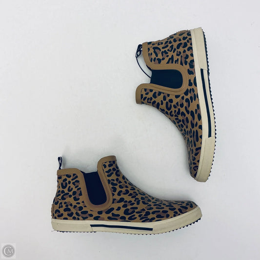 Boots Ankle Flats By Joules In Animal Print, Size: 9