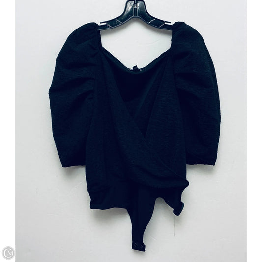 Top Short Sleeve By Express In Black, Size: Xl