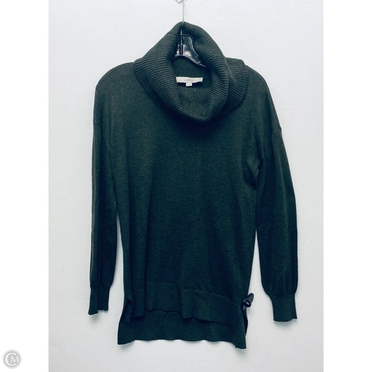 Sweatshirt Collar By Loft In Green, Size: S